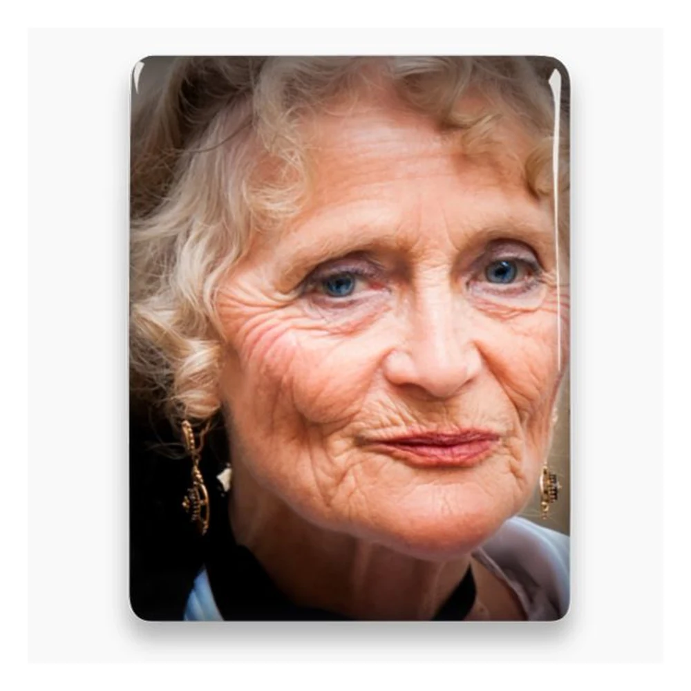 Médaillon funéraire porcelaine rectangle - Plaques Funéraires Créations®