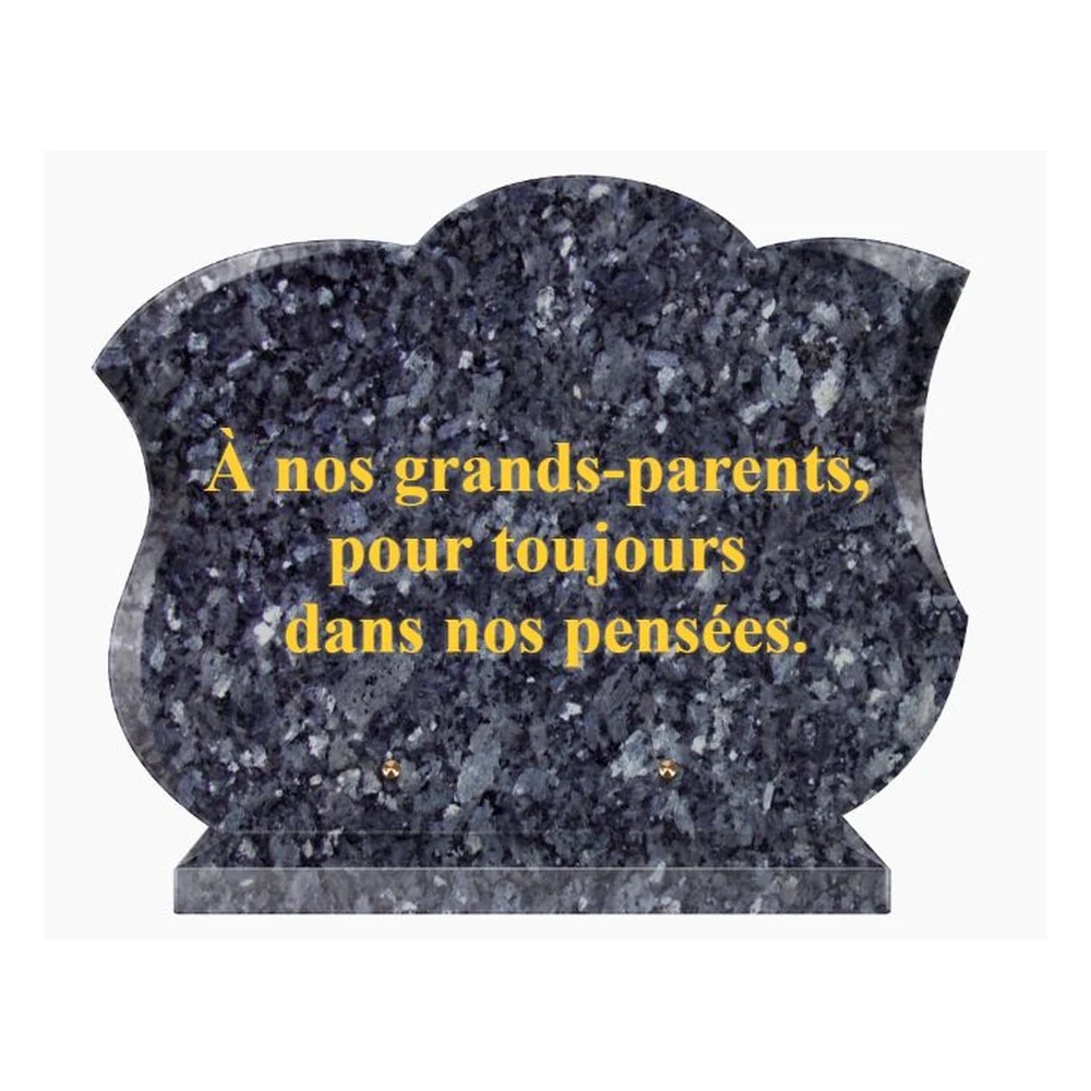Plaque granit CG-14 - Plaques Funéraires Créations®