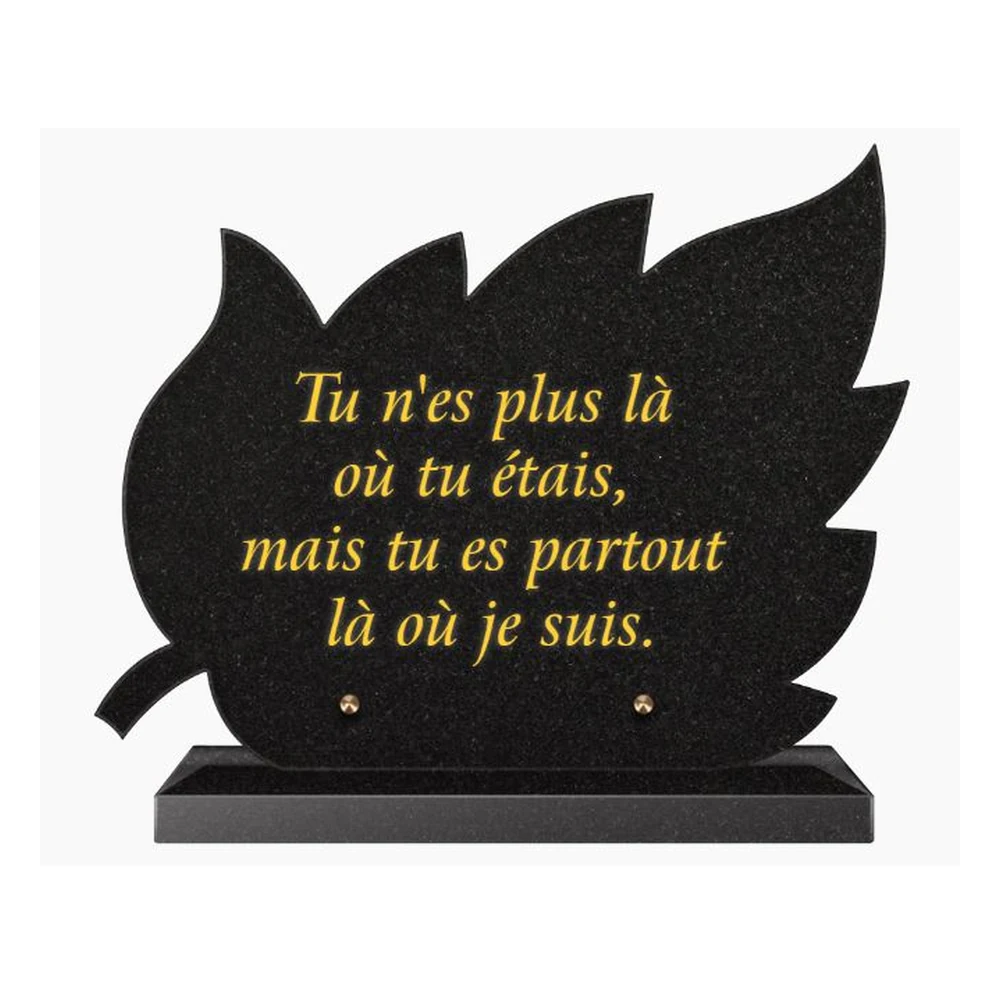 Plaque granit CG-15 - Plaques Funéraires Créations®
