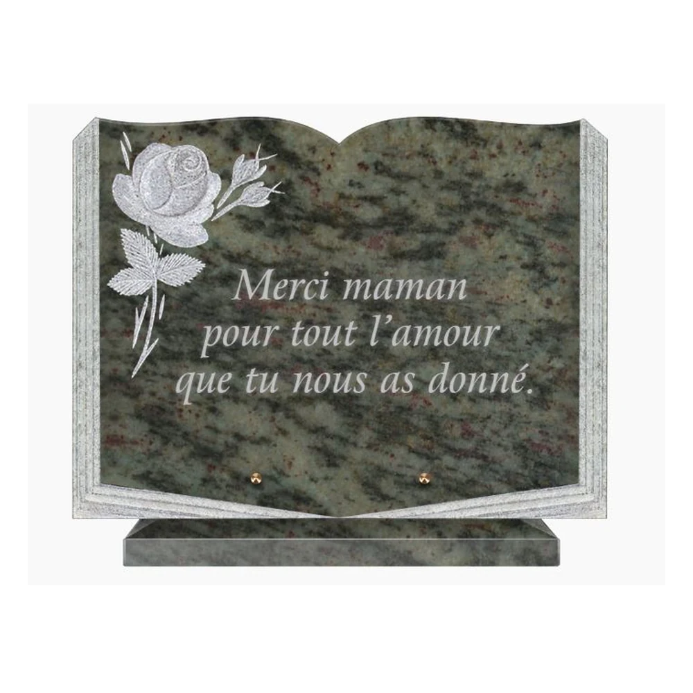 Plaque granit CG-21 - Plaques Funéraires Créations®