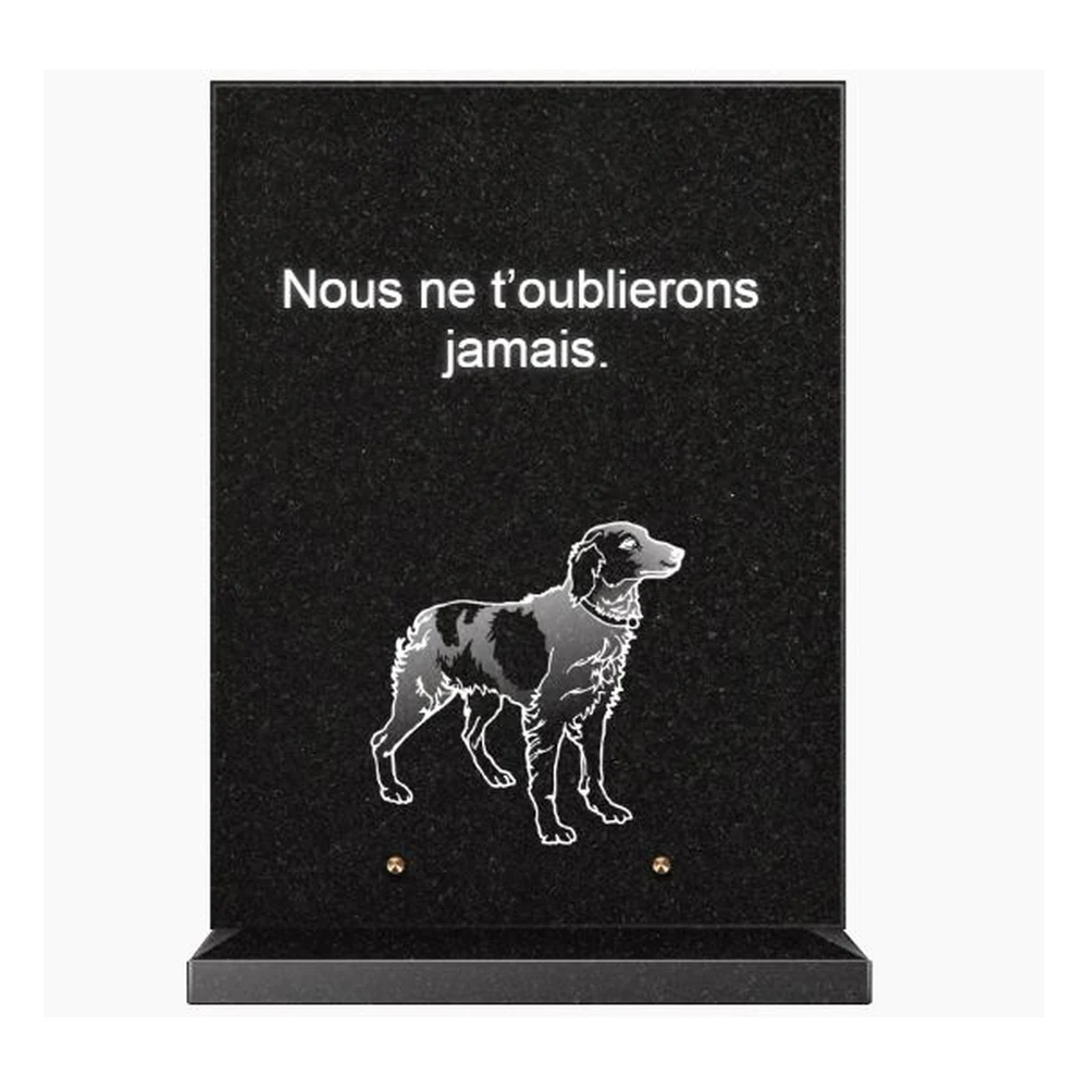 Plaque granit CG-28 - Plaques Funéraires Créations®