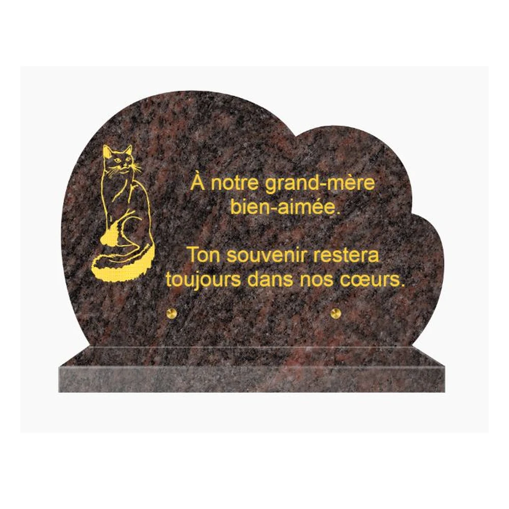 Plaque granit CG-29 - Plaques Funéraires Créations®