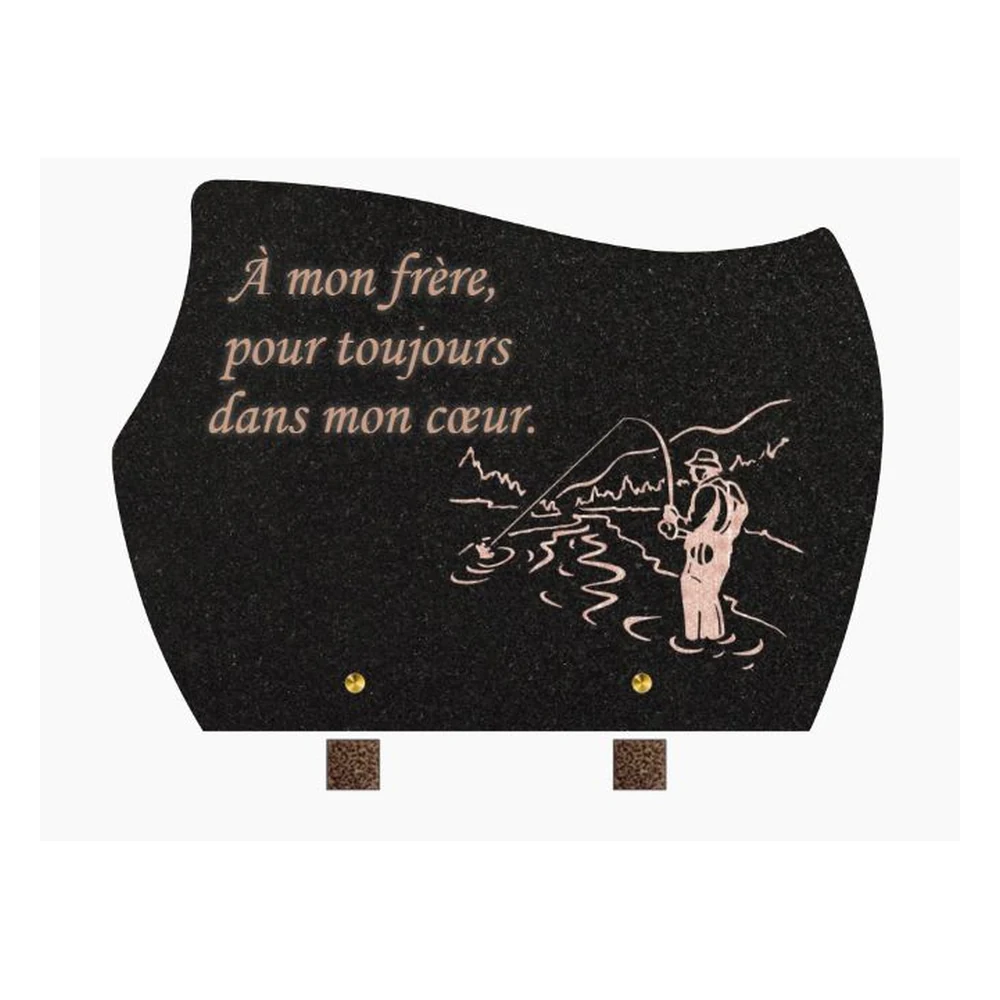 Plaque granit CG-31 - Plaques Funéraires Créations®