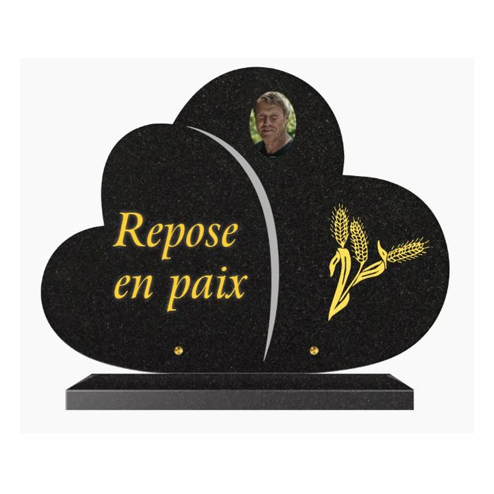 Plaque granit CG-32 - Plaques Funéraires Créations®