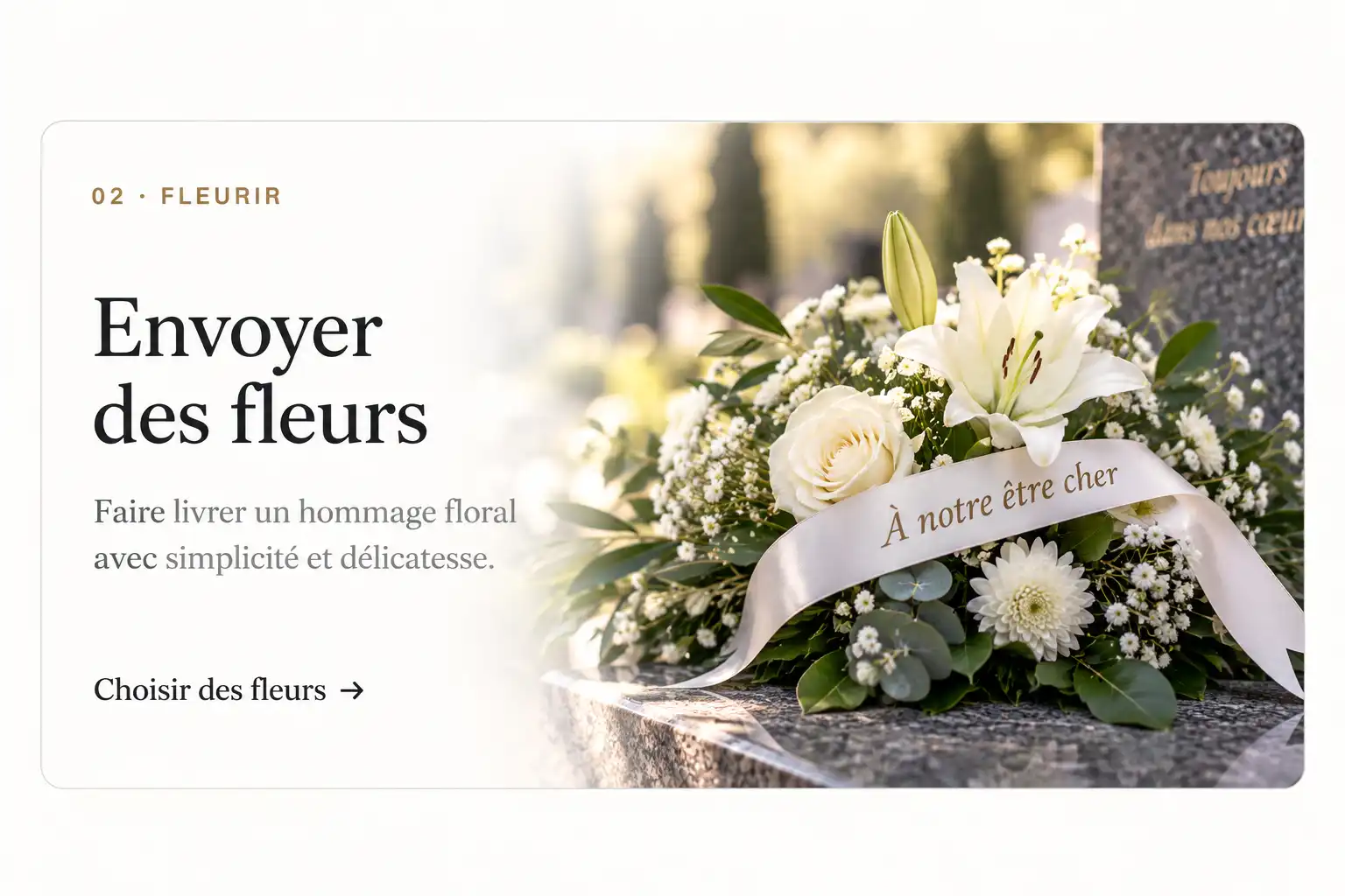 Fleurs de deuil