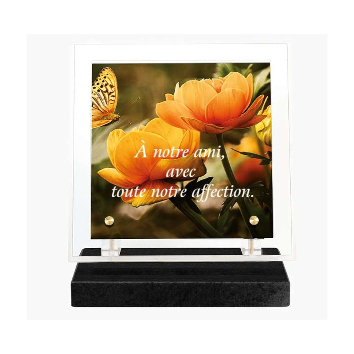 A-18 – plaque Altuglas personnalisable – Plaques Funéraires Créations®