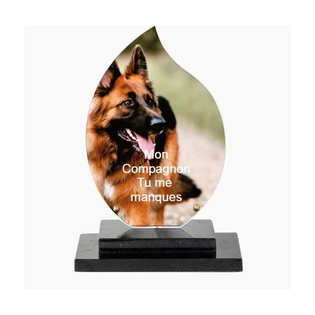 CA-08 – plaque Altuglas personnalisable – Plaques Funéraires Créations®