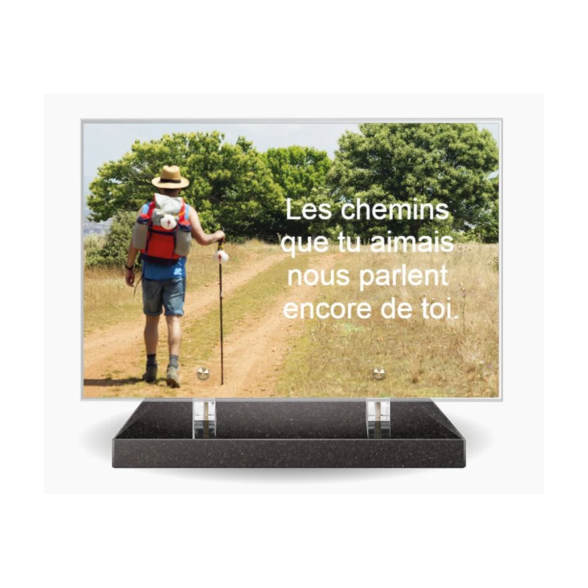 CA-1 – plaque Altuglas personnalisable – Plaques Funéraires Créations®