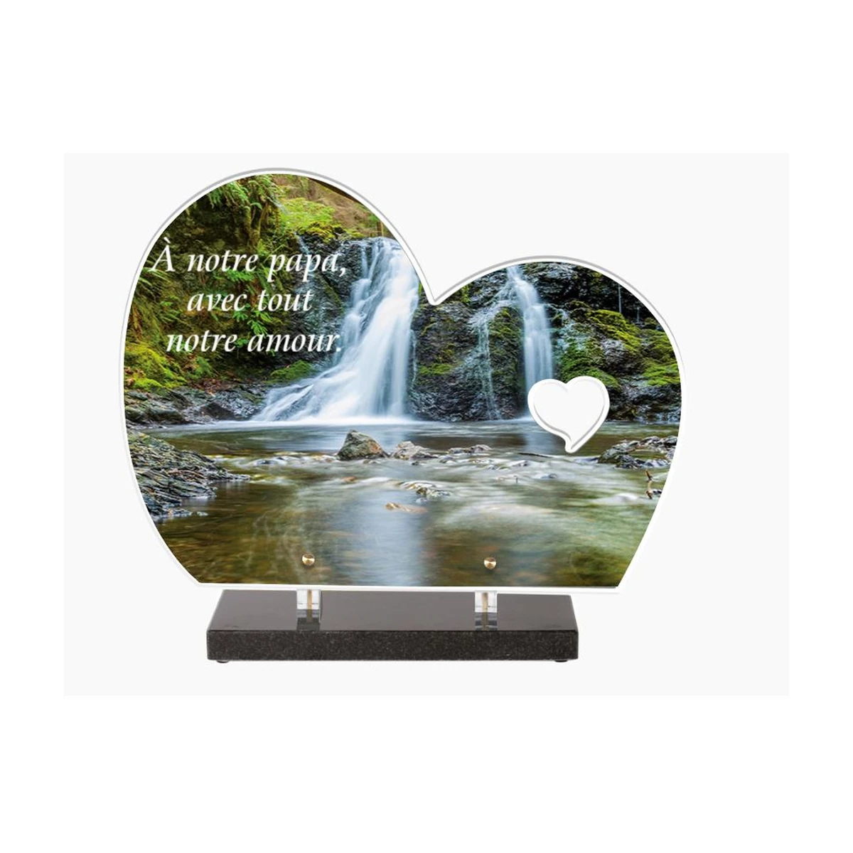 CA-12 – plaque Altuglas personnalisable – Plaques Funéraires Créations®