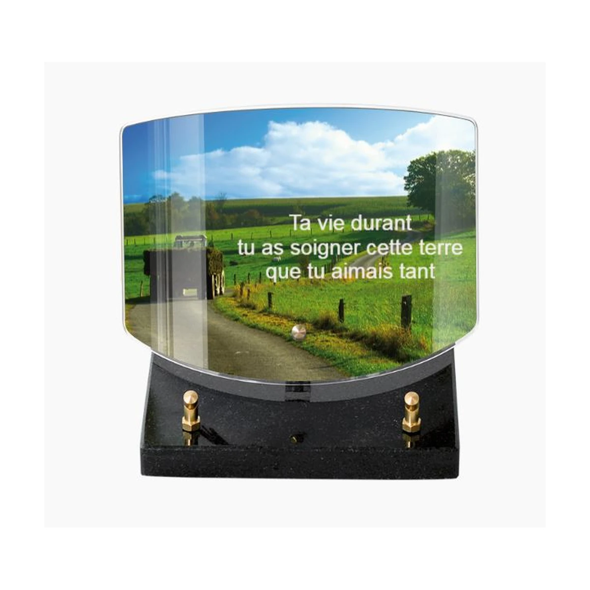 CA-20 – plaque Altuglas personnalisable – Plaques Funéraires Créations®