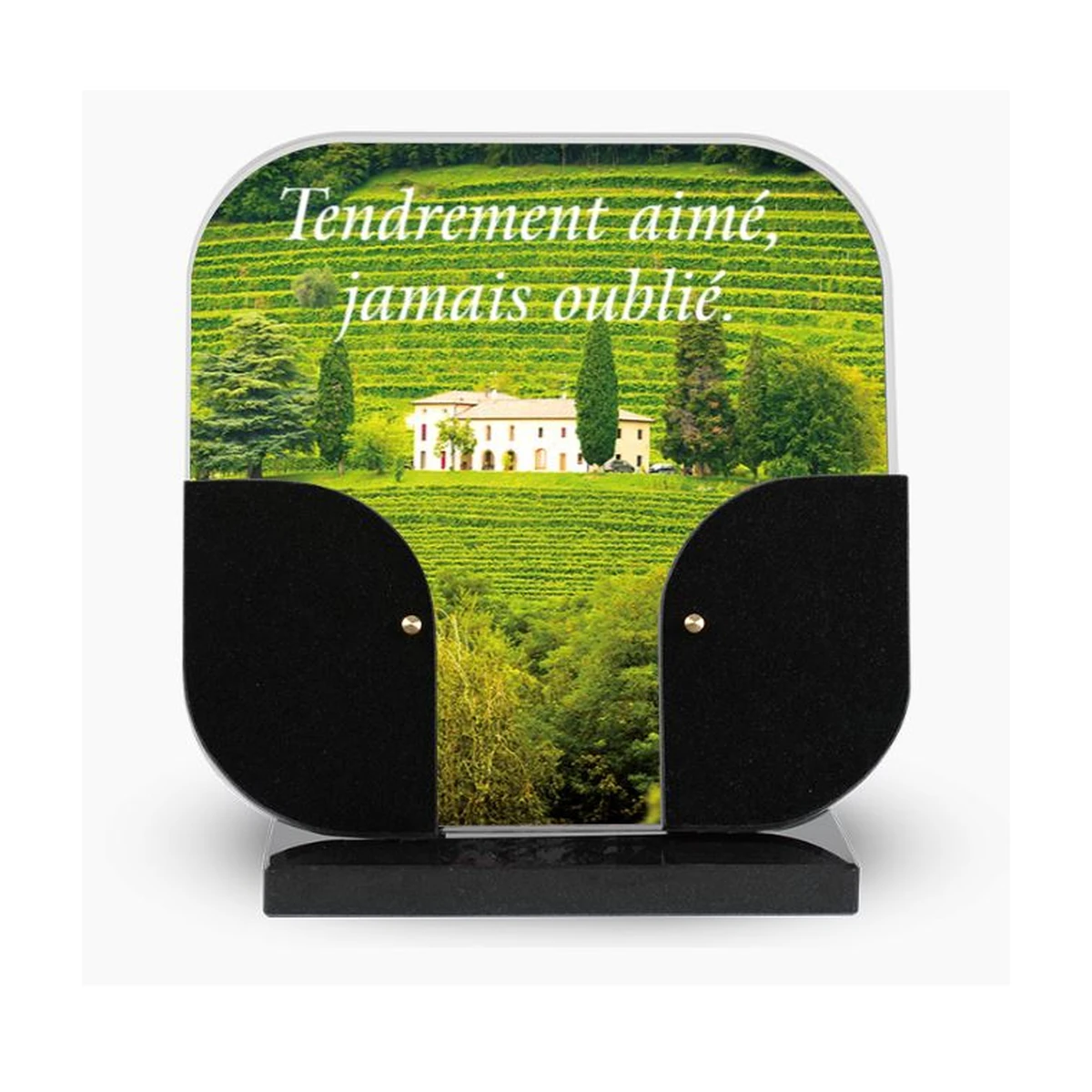 CA-38 – plaque Altuglas personnalisable – Plaques Funéraires Créations®