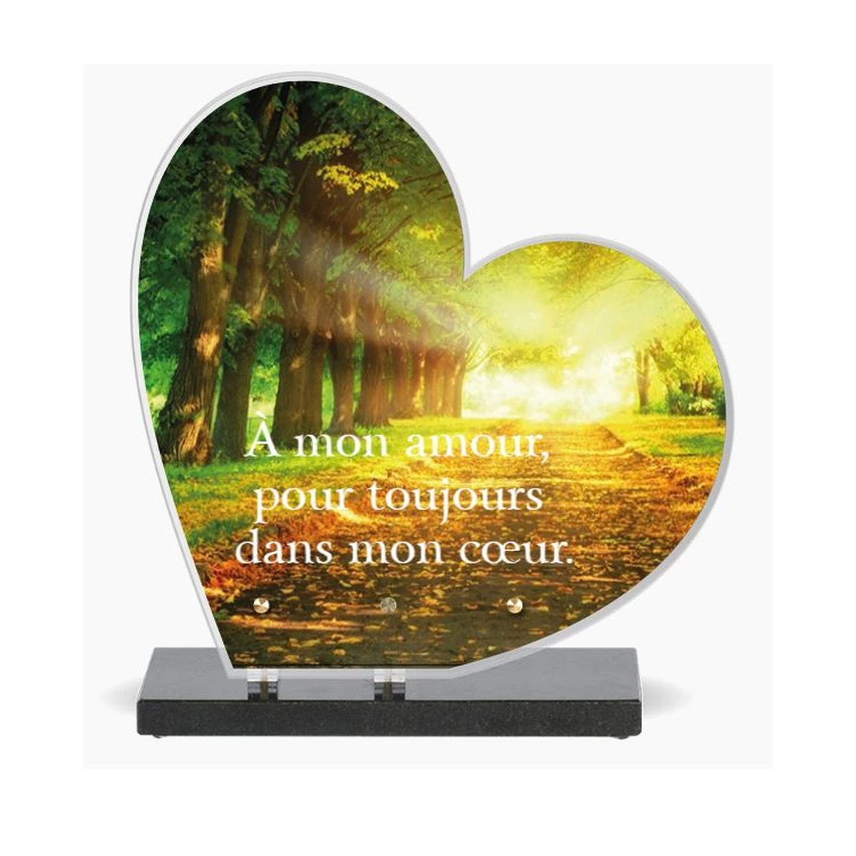 CA-4 – plaque Altuglas personnalisable – Plaques Funéraires Créations®