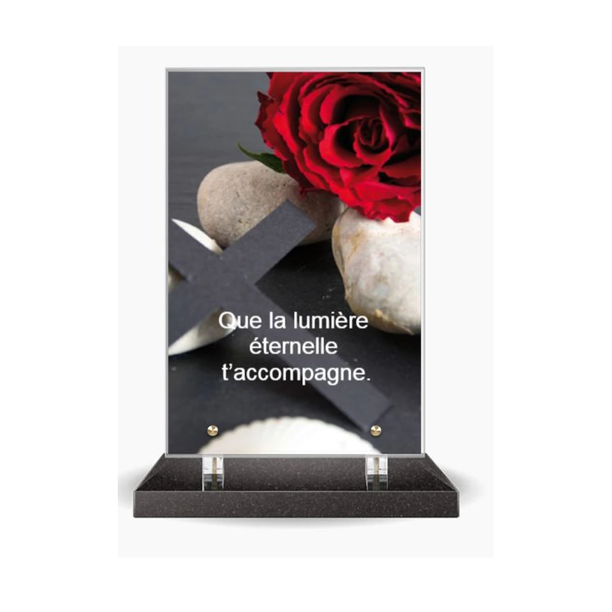 CA-48 – plaque Altuglas personnalisable – Plaques Funéraires Créations®