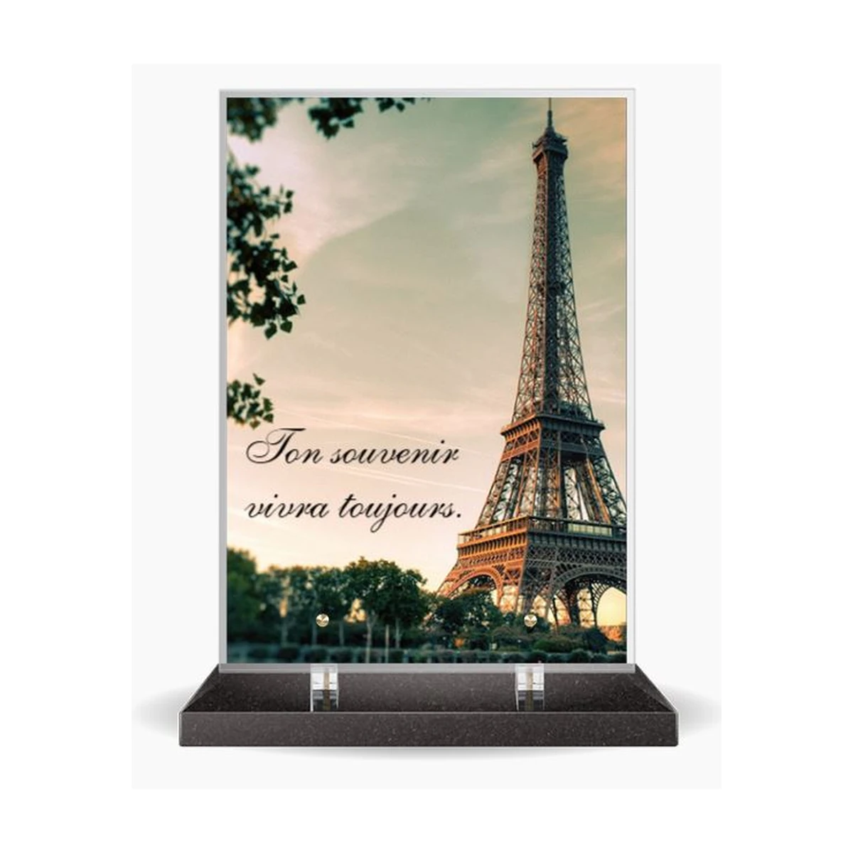 CA-49 – 35 × 25 – plaque Altuglas personnalisable – Plaques Funéraires Créations®