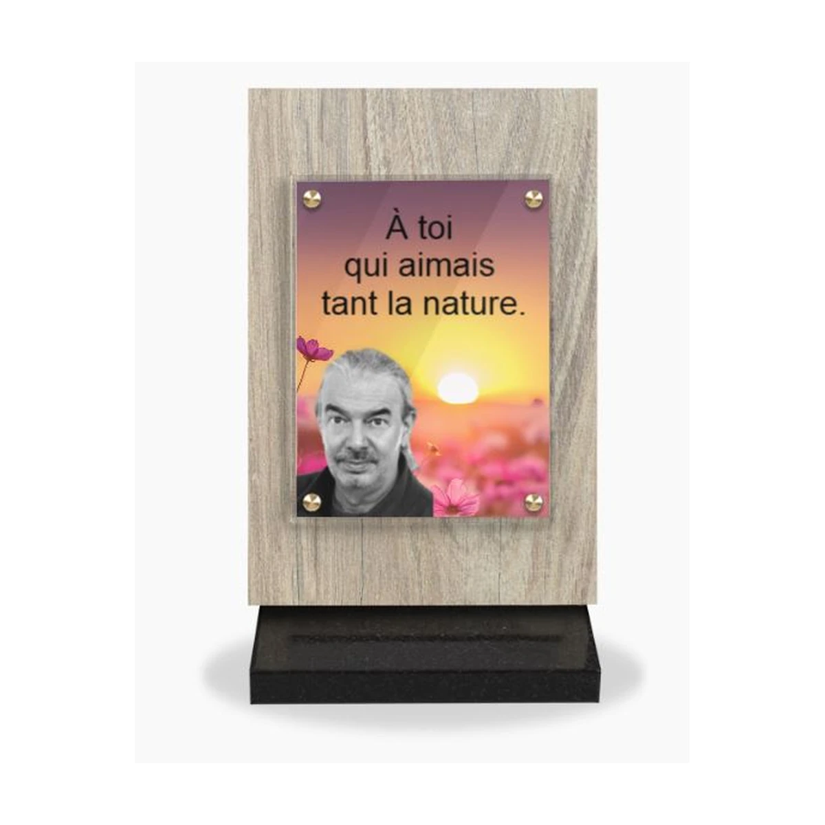 CA-53 – plaque Altuglas personnalisable – Plaques Funéraires Créations®