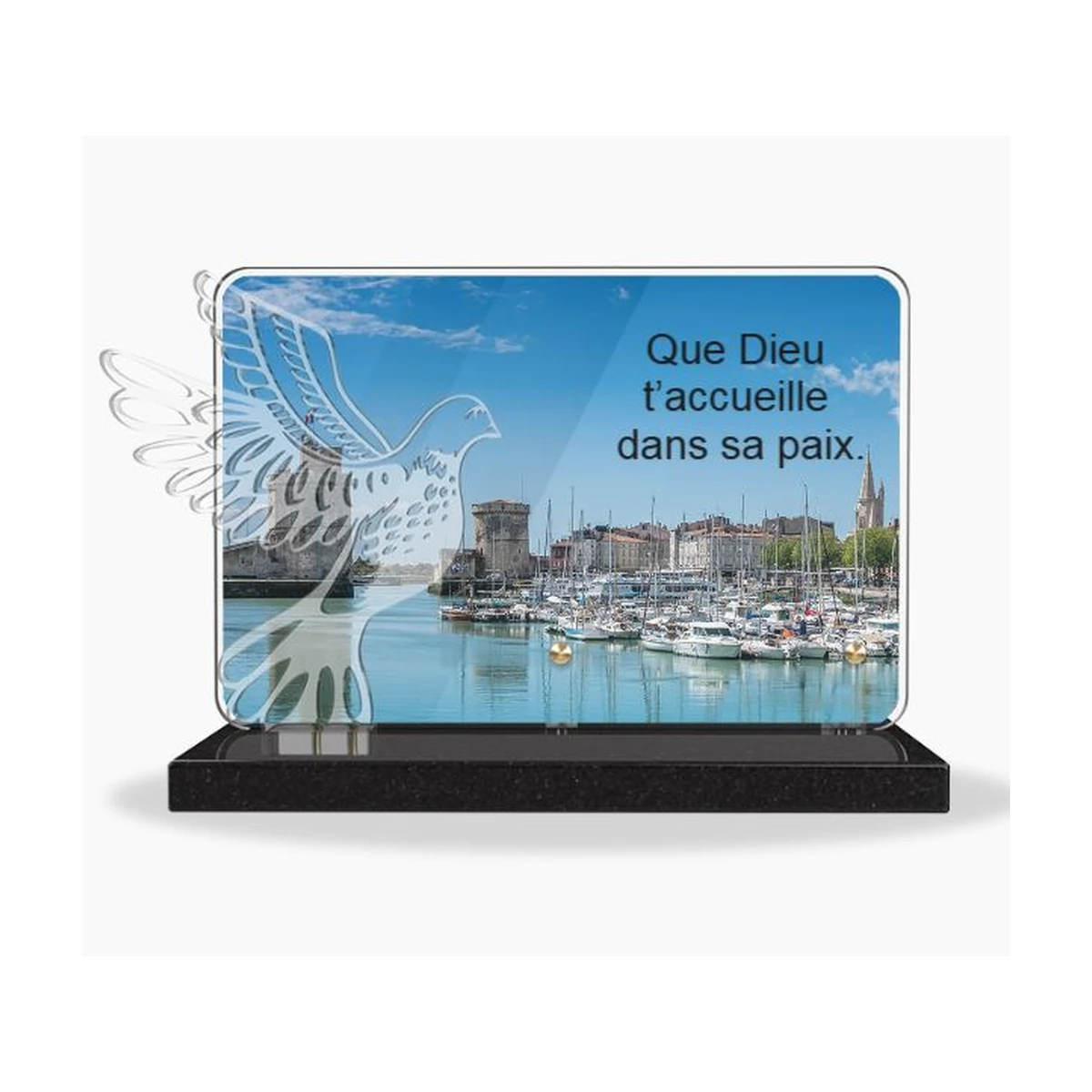 CA-57 – plaque Altuglas personnalisable – Plaques Funéraires Créations®