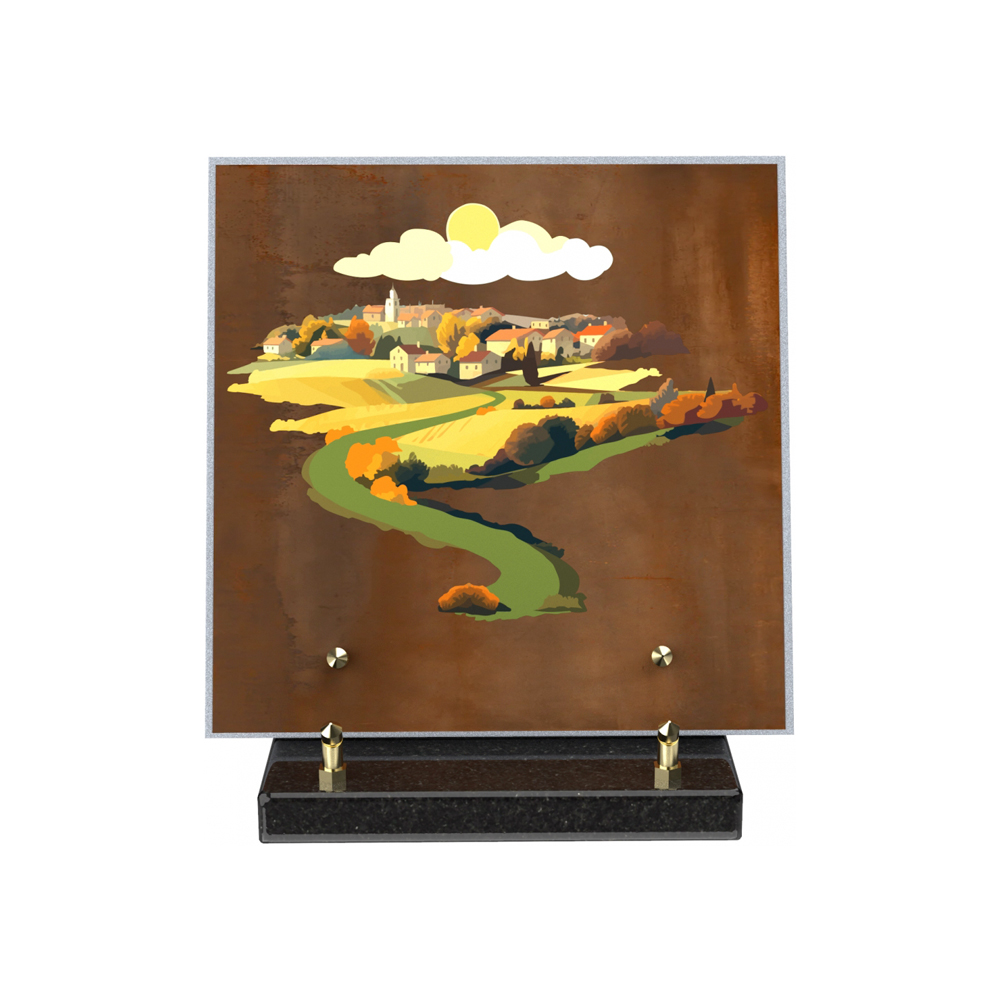 Plaque funéraire ENORA – Plaques Funéraires Créations® – vue complémentaire