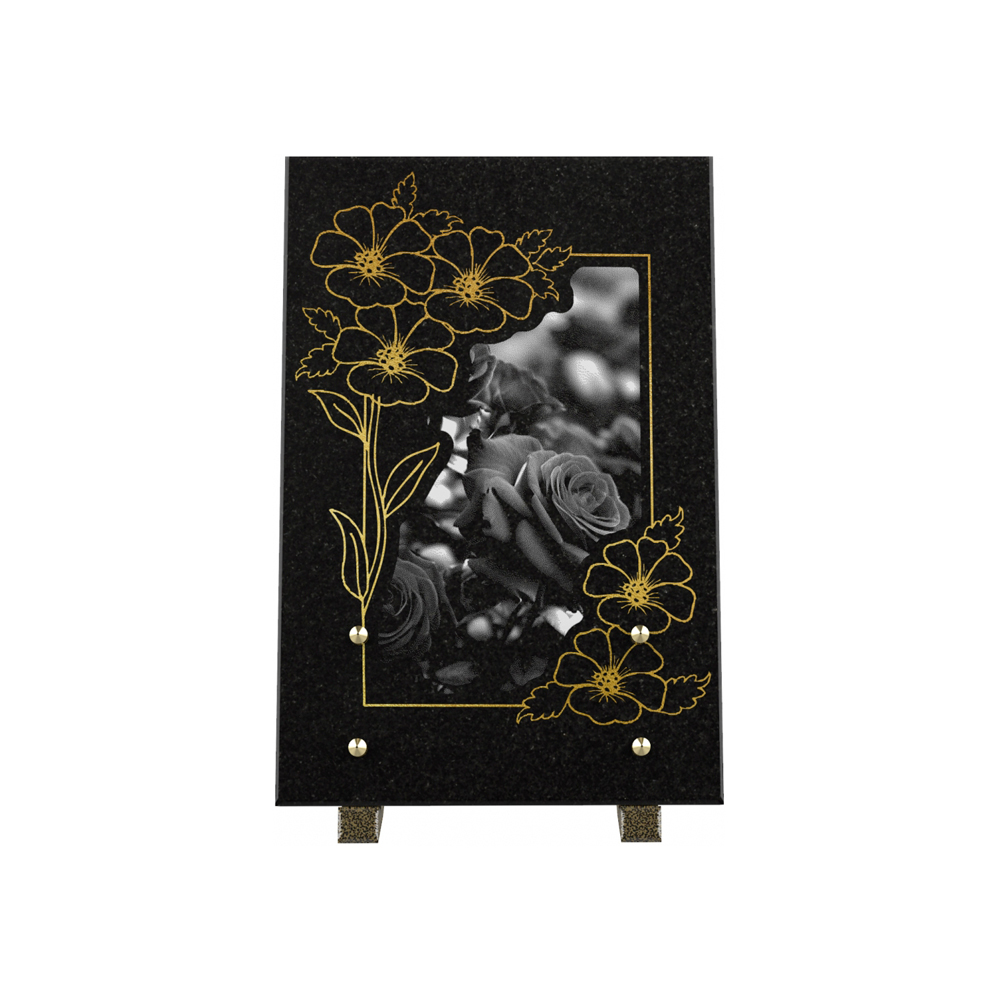 Plaque funéraire FLORANA – Plaques Funéraires Créations® – vue complémentaire