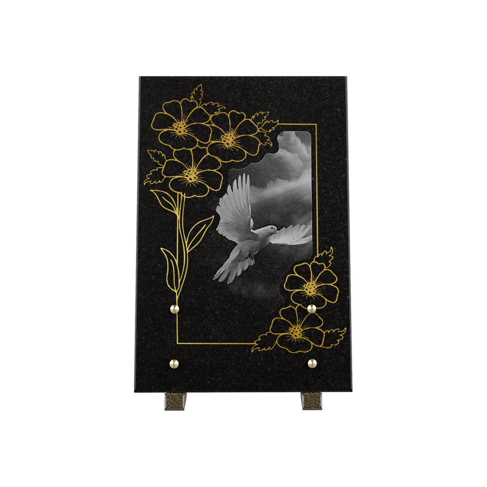 Plaque funéraire FLORANA – Plaques Funéraires Créations®