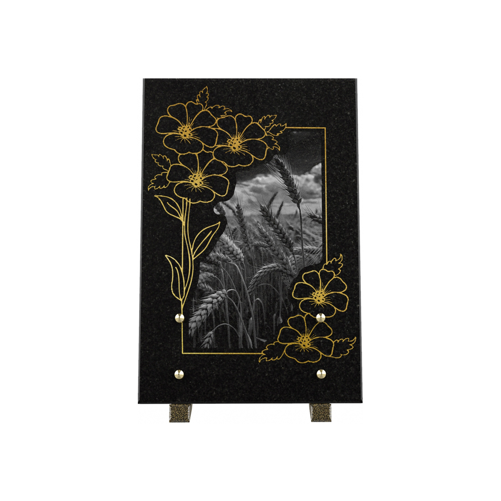 Plaque funéraire FLORANA – Plaques Funéraires Créations®