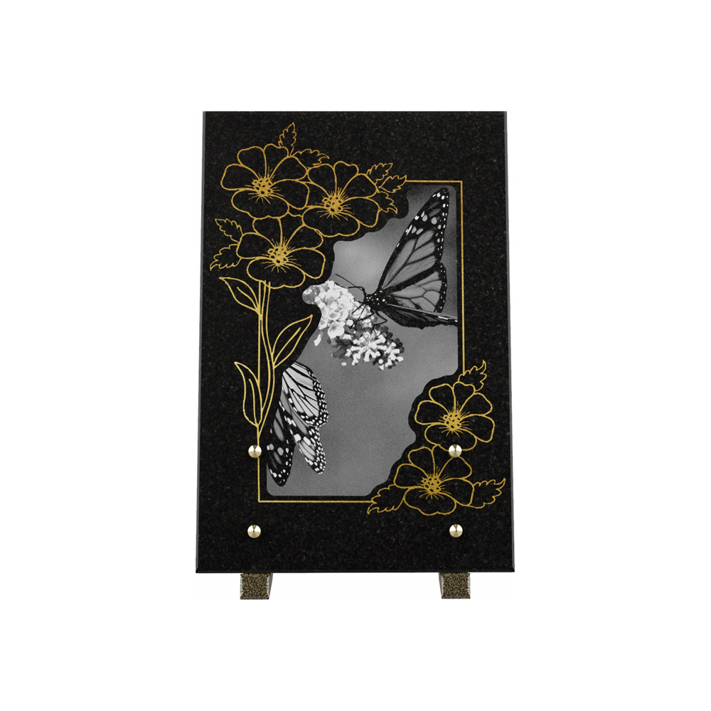 Plaque funéraire FLORANA – Plaques Funéraires Créations® – vue complémentaire