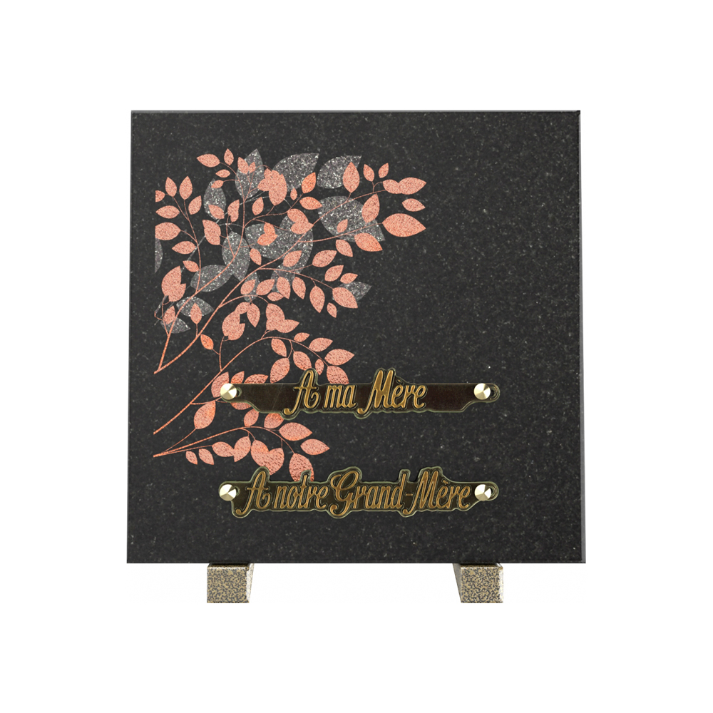 Plaque funéraire FIBULE – Plaques Funéraires Créations® – vue complémentaire