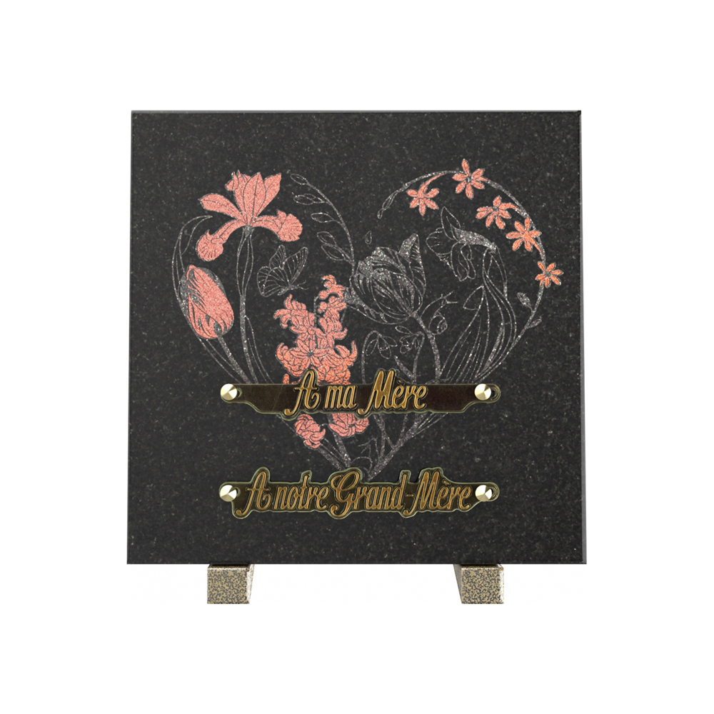 Plaque funéraire FIBULE – Plaques Funéraires Créations® – vue complémentaire