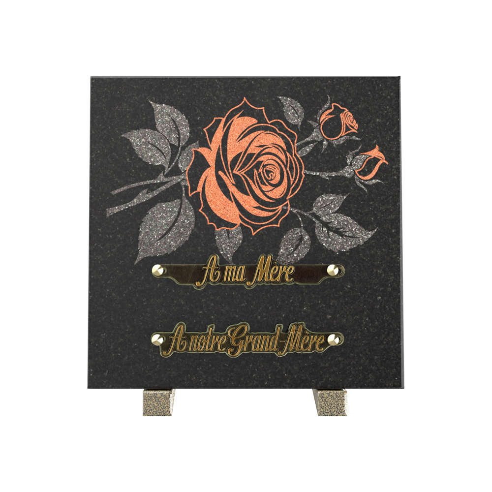 Plaque funéraire FIBULE – Plaques Funéraires Créations® – vue complémentaire