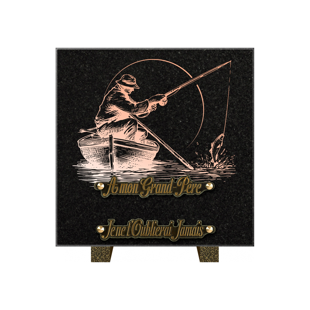 Plaque funéraire AURA – Plaques Funéraires Créations® – vue complémentaire