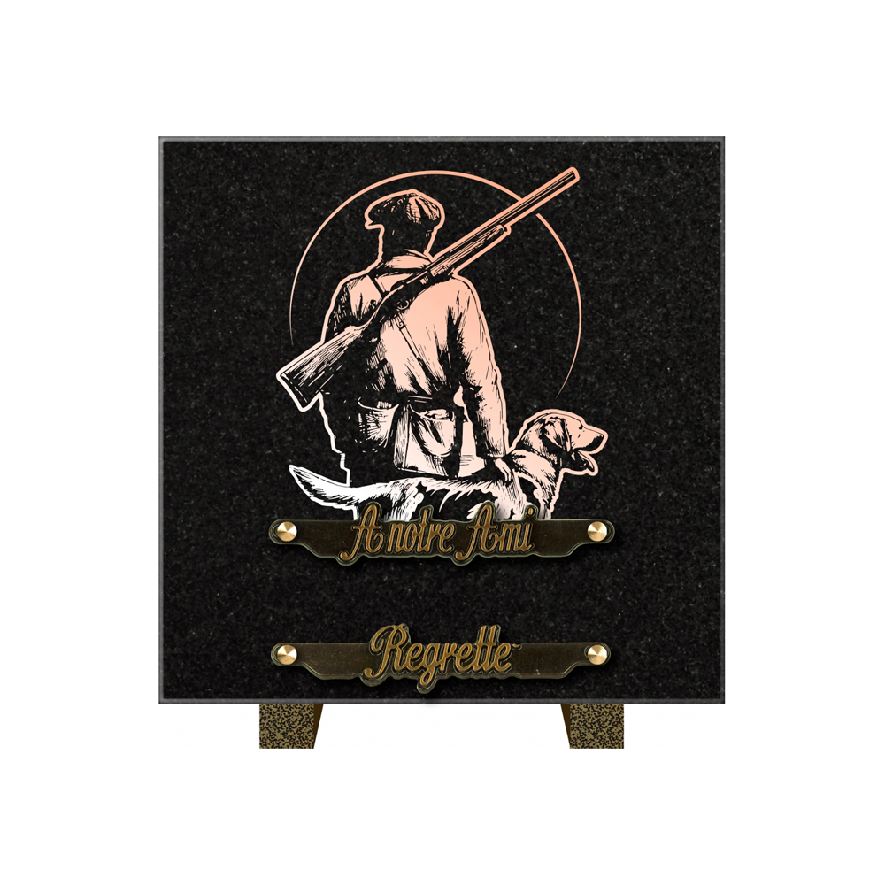 Plaque funéraire AURA – Plaques Funéraires Créations® – vue complémentaire