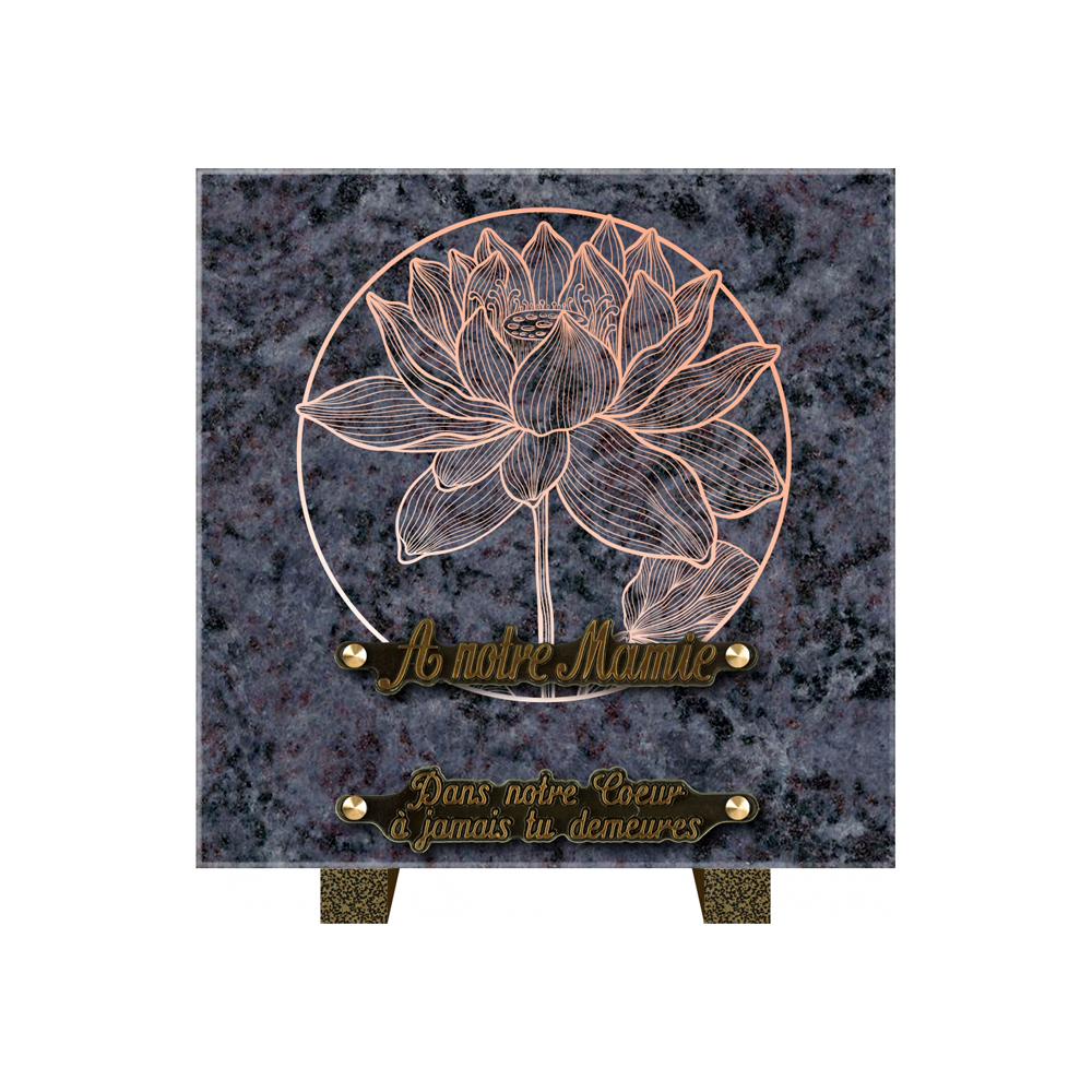 Plaque funéraire AURA – Plaques Funéraires Créations®