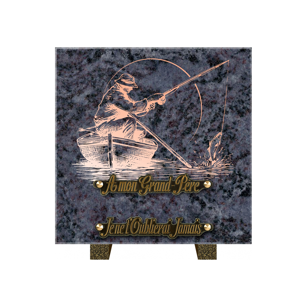 Plaque funéraire AURA – Plaques Funéraires Créations® – vue complémentaire