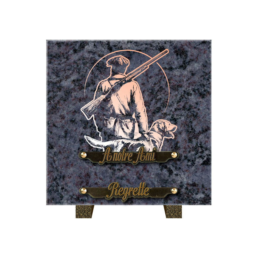 Plaque funéraire AURA – Plaques Funéraires Créations® – vue complémentaire