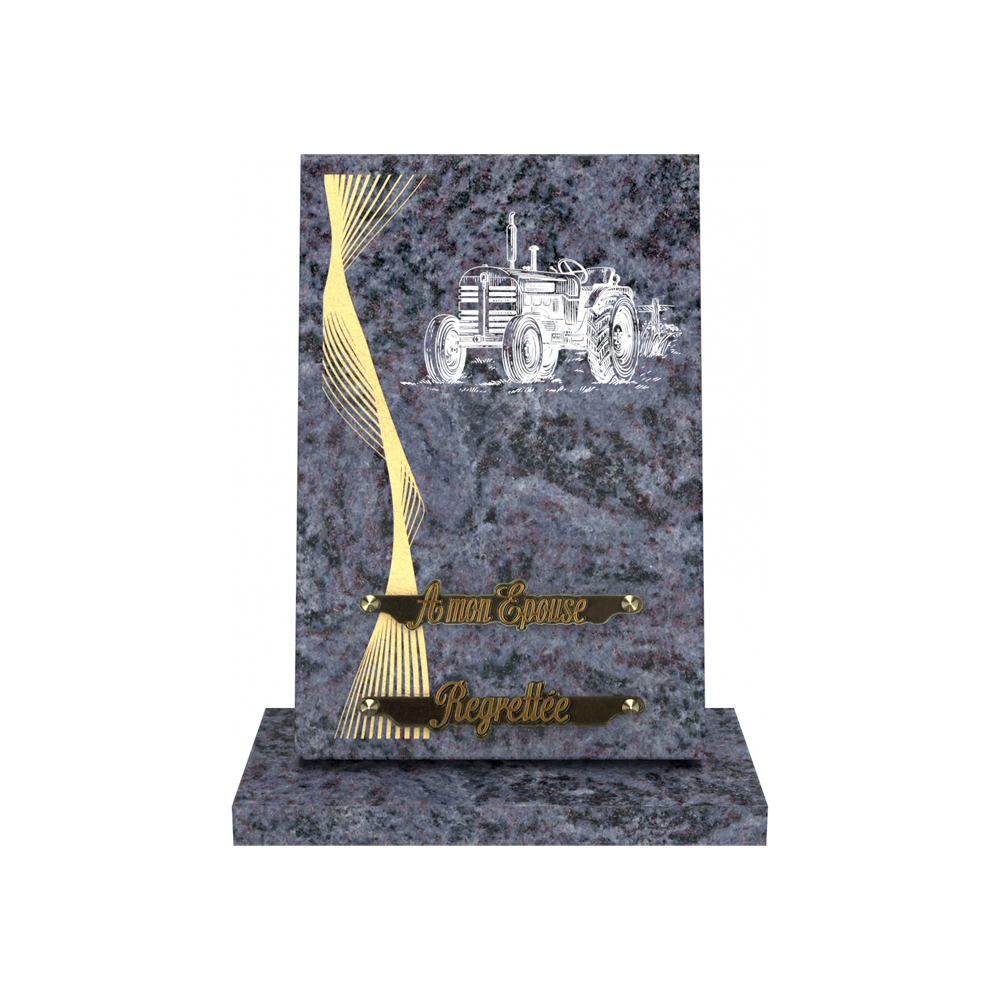 Plaque funéraire RÉVERBE – Plaques Funéraires Créations®