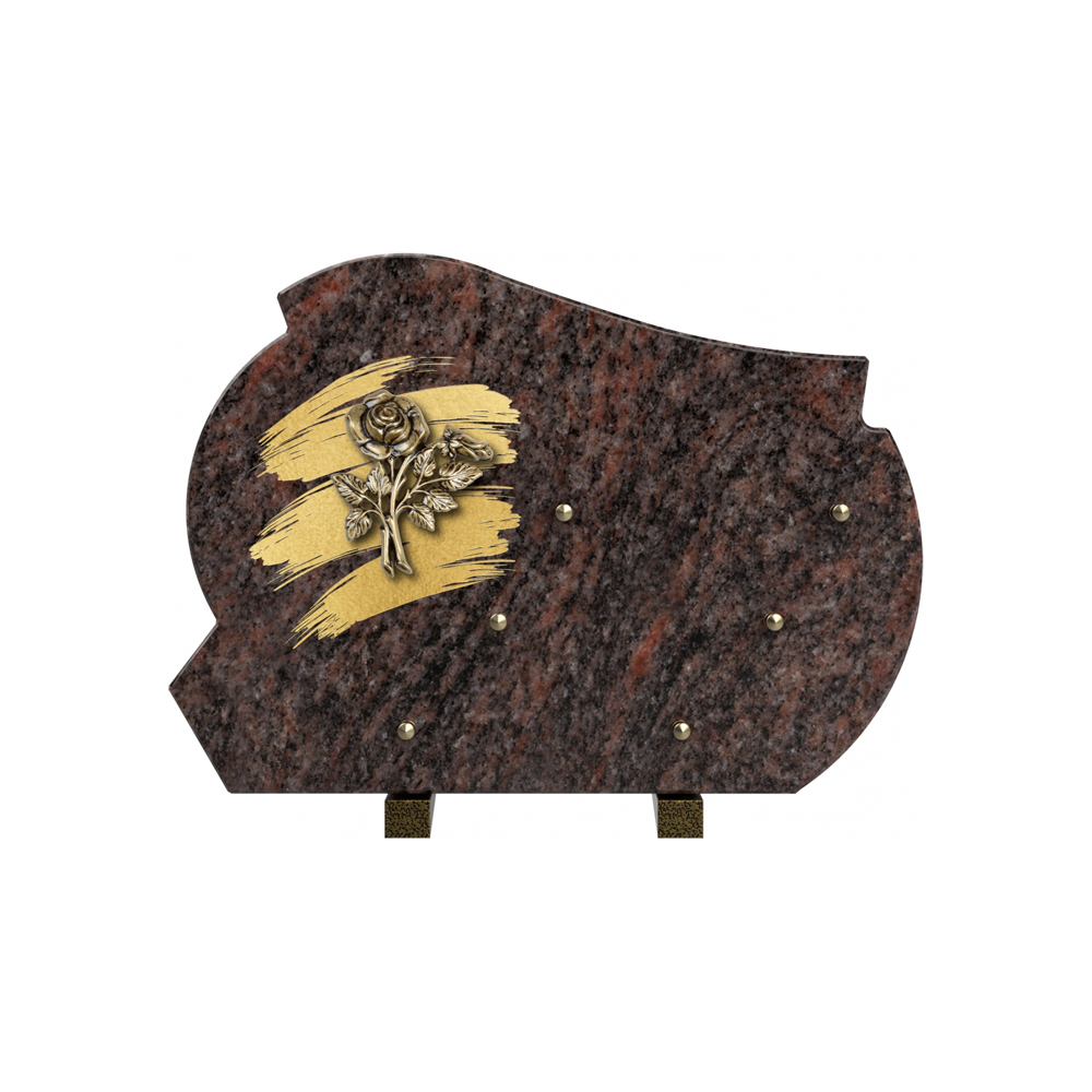 Plaque funéraire DORÉLINE – Plaques Funéraires Créations® – vue complémentaire