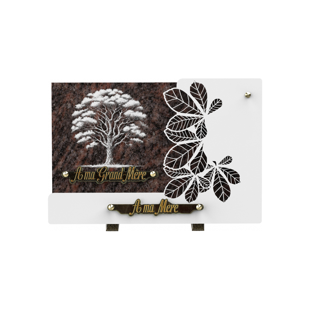 Plaque funéraire MANTILLE – Plaques Funéraires Créations®