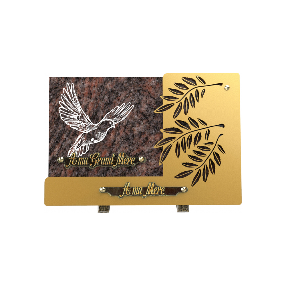 Plaque funéraire MANTILLE – Plaques Funéraires Créations®