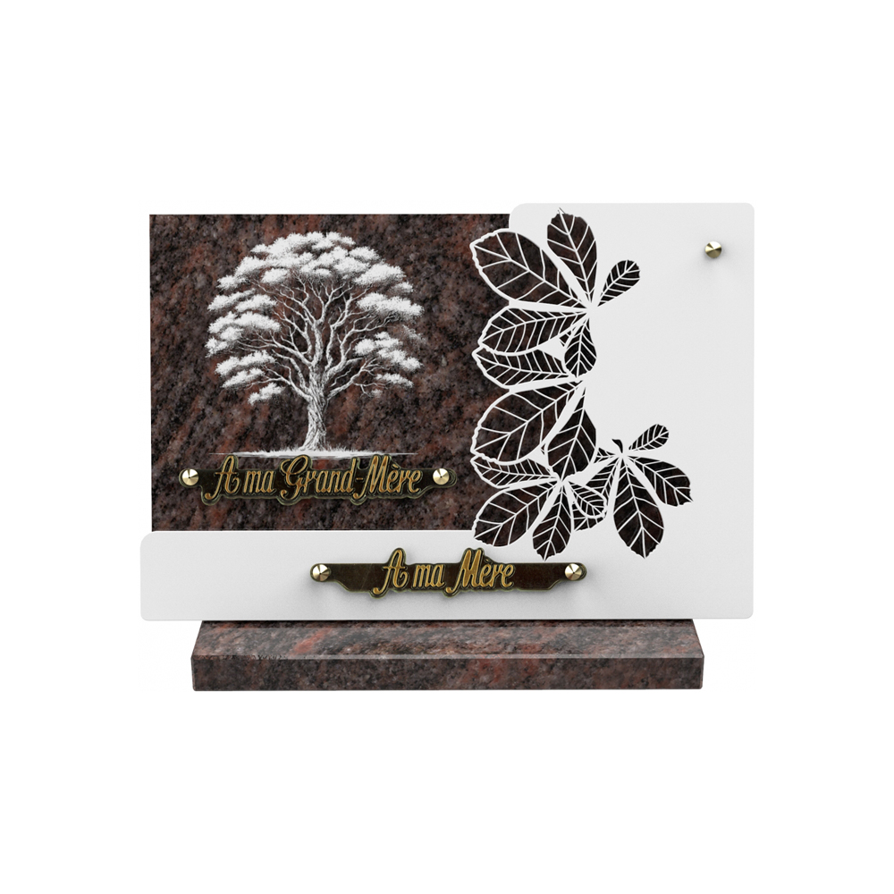 Plaque funéraire MANTILLE – Plaques Funéraires Créations® – vue complémentaire