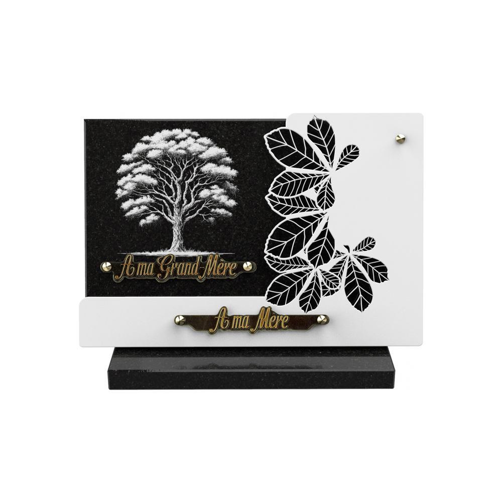 Plaque funéraire MANTILLE – Plaques Funéraires Créations® – vue complémentaire