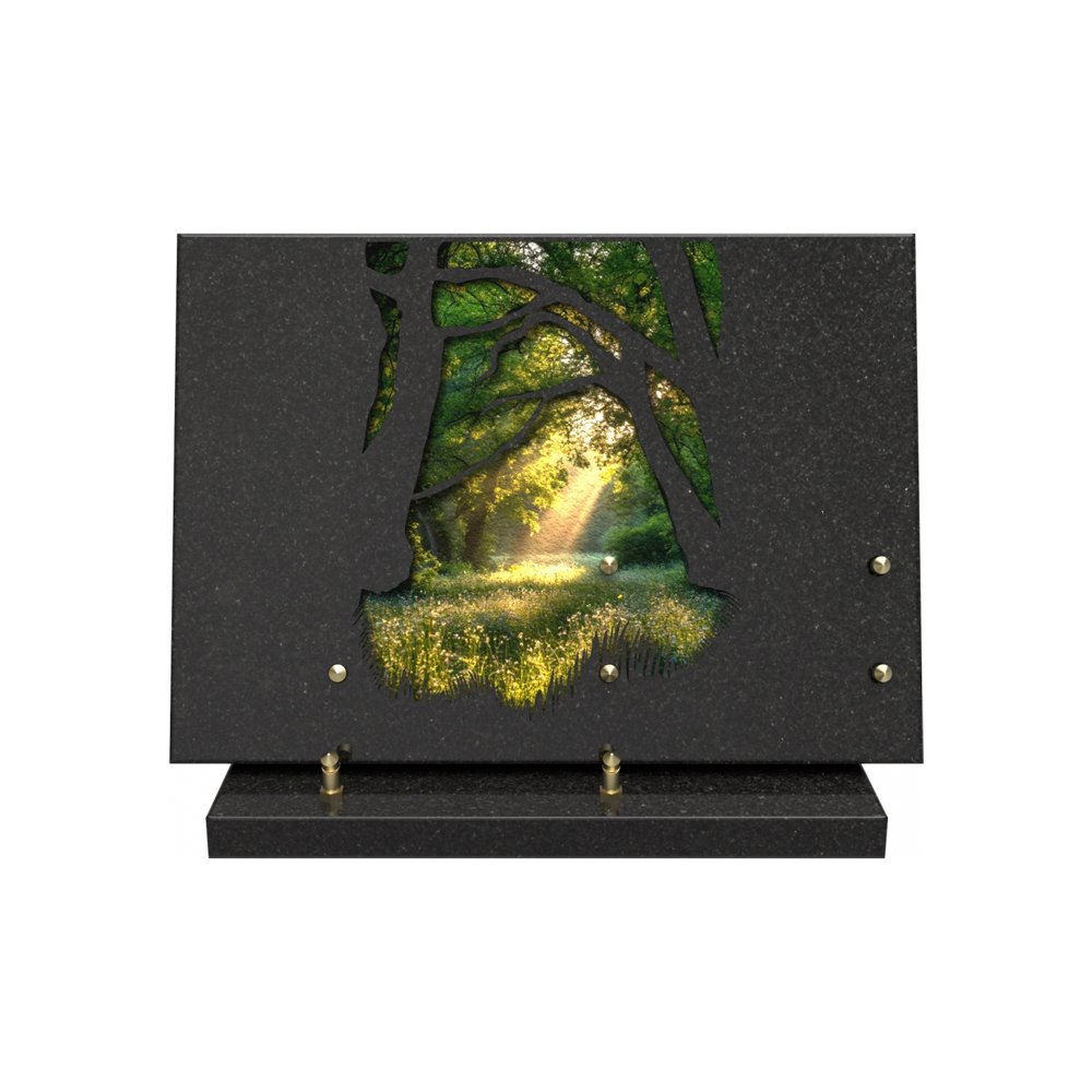 Plaque funéraire COSAN – Plaques Funéraires Créations® – vue complémentaire