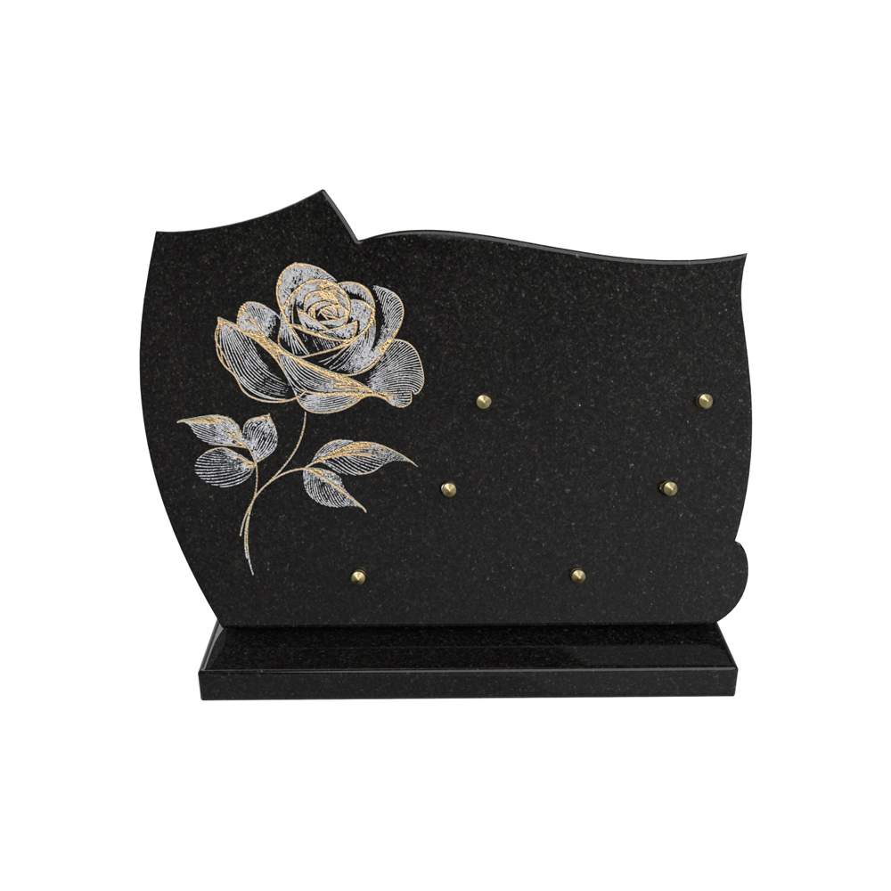 Plaque funéraire GOLDEN LINE – Plaques Funéraires Créations® – vue complémentaire
