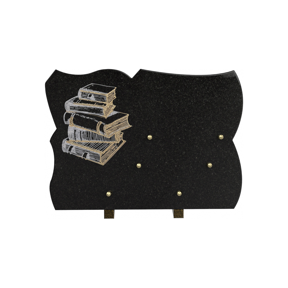 Plaque funéraire GOLDEN LINE 2 – Plaques Funéraires Créations® – vue complémentaire