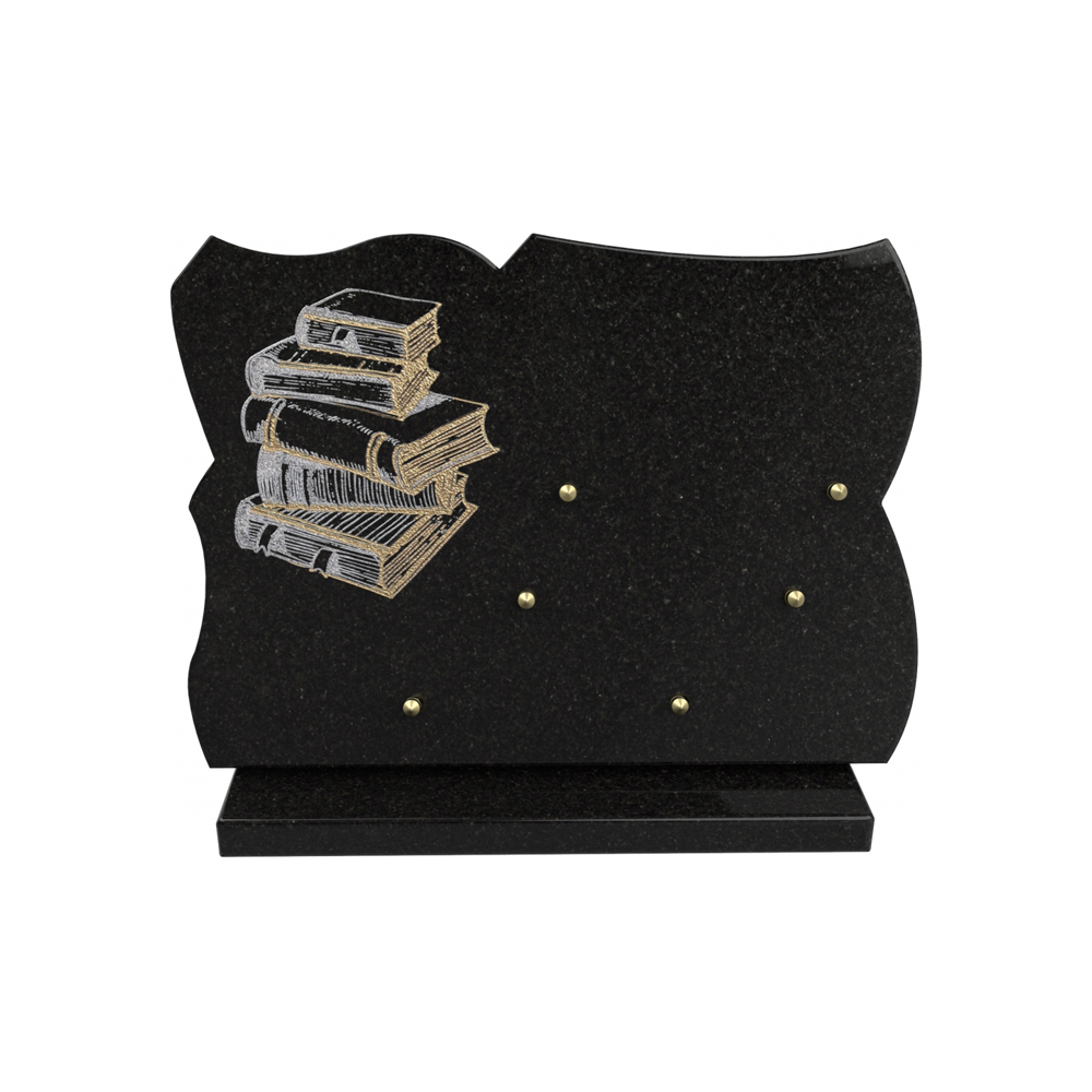 Plaque funéraire GOLDEN LINE 2 – Plaques Funéraires Créations® – vue complémentaire