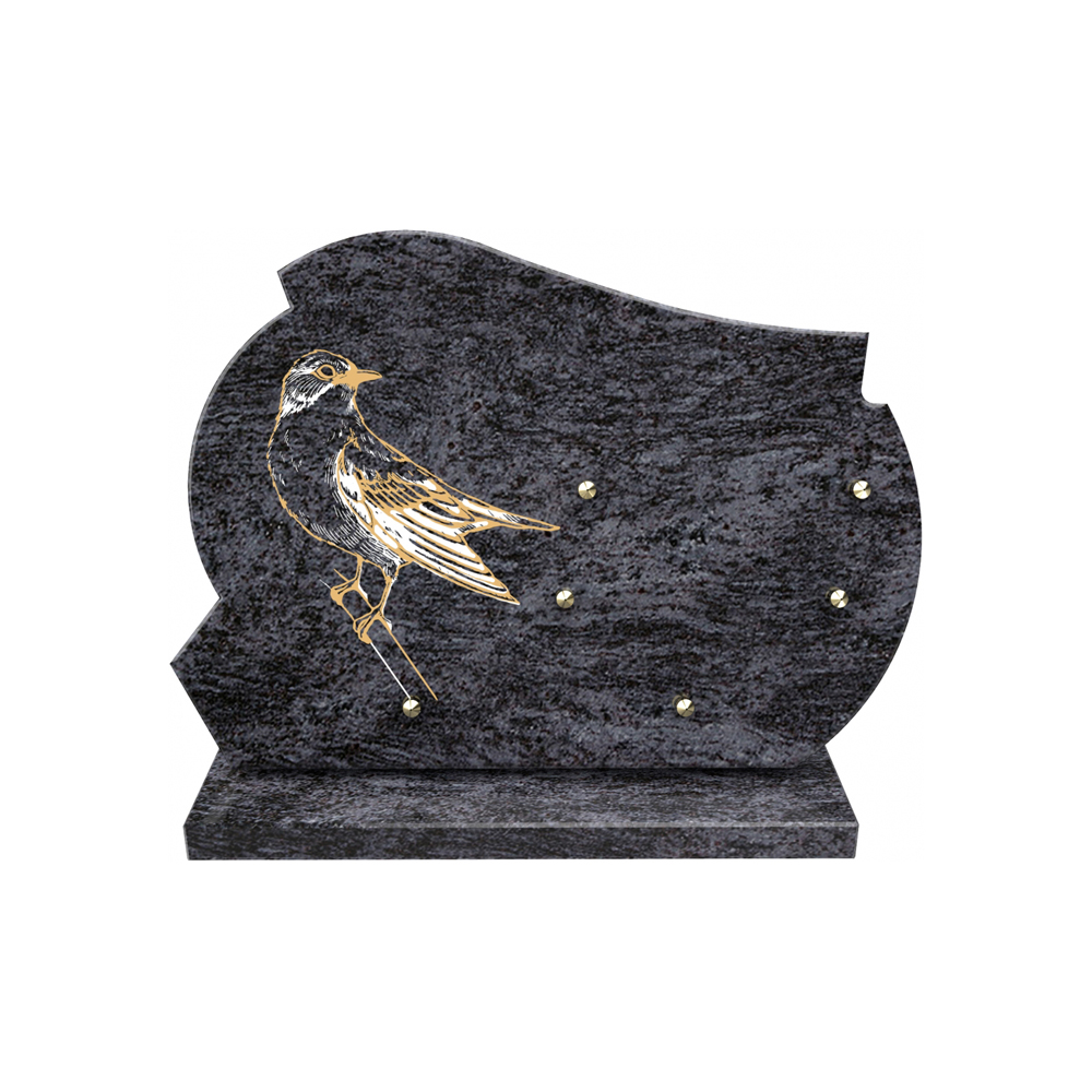 Plaque funéraire GOLDEN LINE 3 – Plaques Funéraires Créations® – vue complémentaire