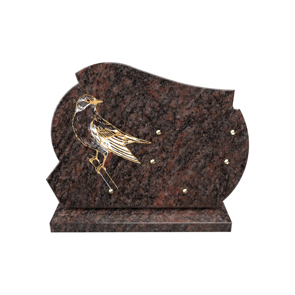 Plaque funéraire GOLDEN LINE 3 – Plaques Funéraires Créations® – vue complémentaire