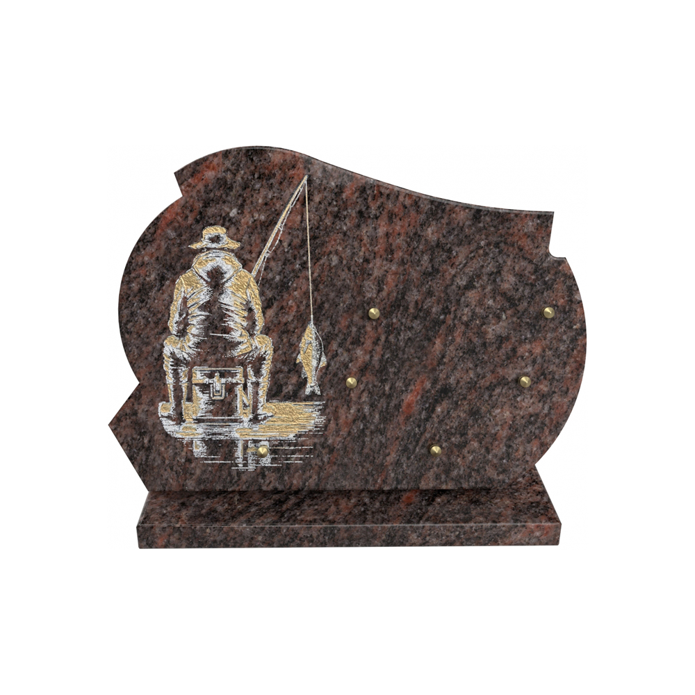 Plaque funéraire GOLDEN LINE 3 – Plaques Funéraires Créations® – vue complémentaire