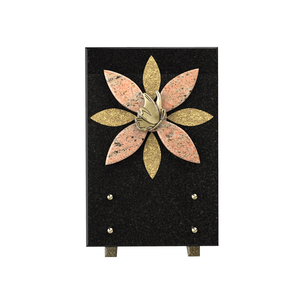 Plaque funéraire TOURNESOL – Plaques Funéraires Créations® – vue complémentaire