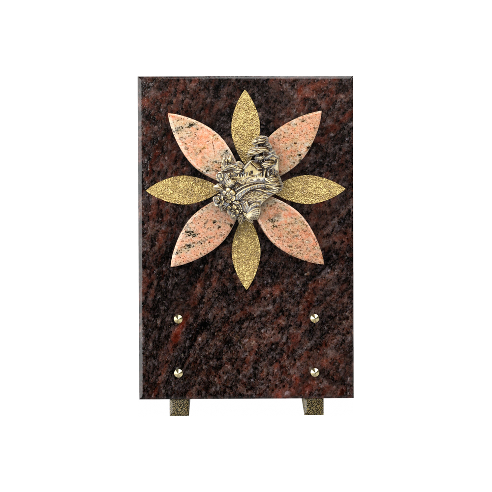 Plaque funéraire TOURNESOL – Plaques Funéraires Créations®
