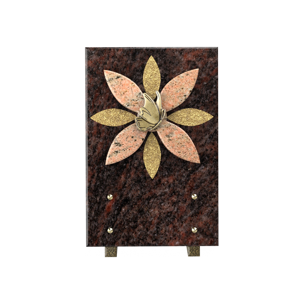 Plaque funéraire TOURNESOL – Plaques Funéraires Créations® – vue complémentaire