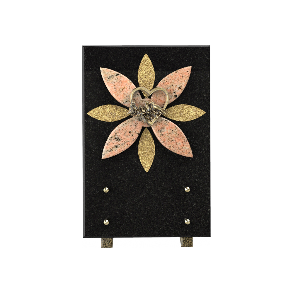 Plaque funéraire TOURNESOL – Plaques Funéraires Créations® – vue complémentaire